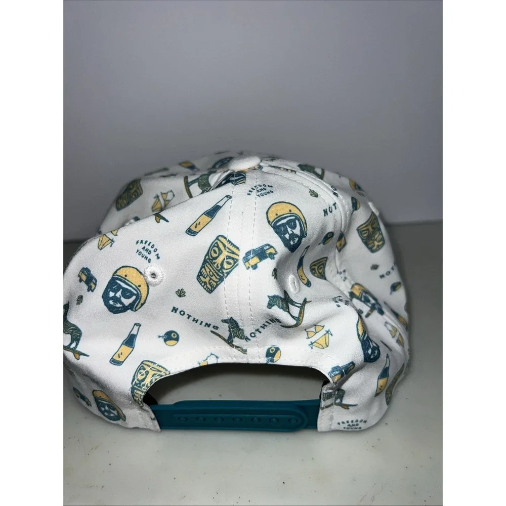 Swannies Golf Hat Zinny‎ Rope Trucker SnapBack OSFM Golf Cap Rubber Patch